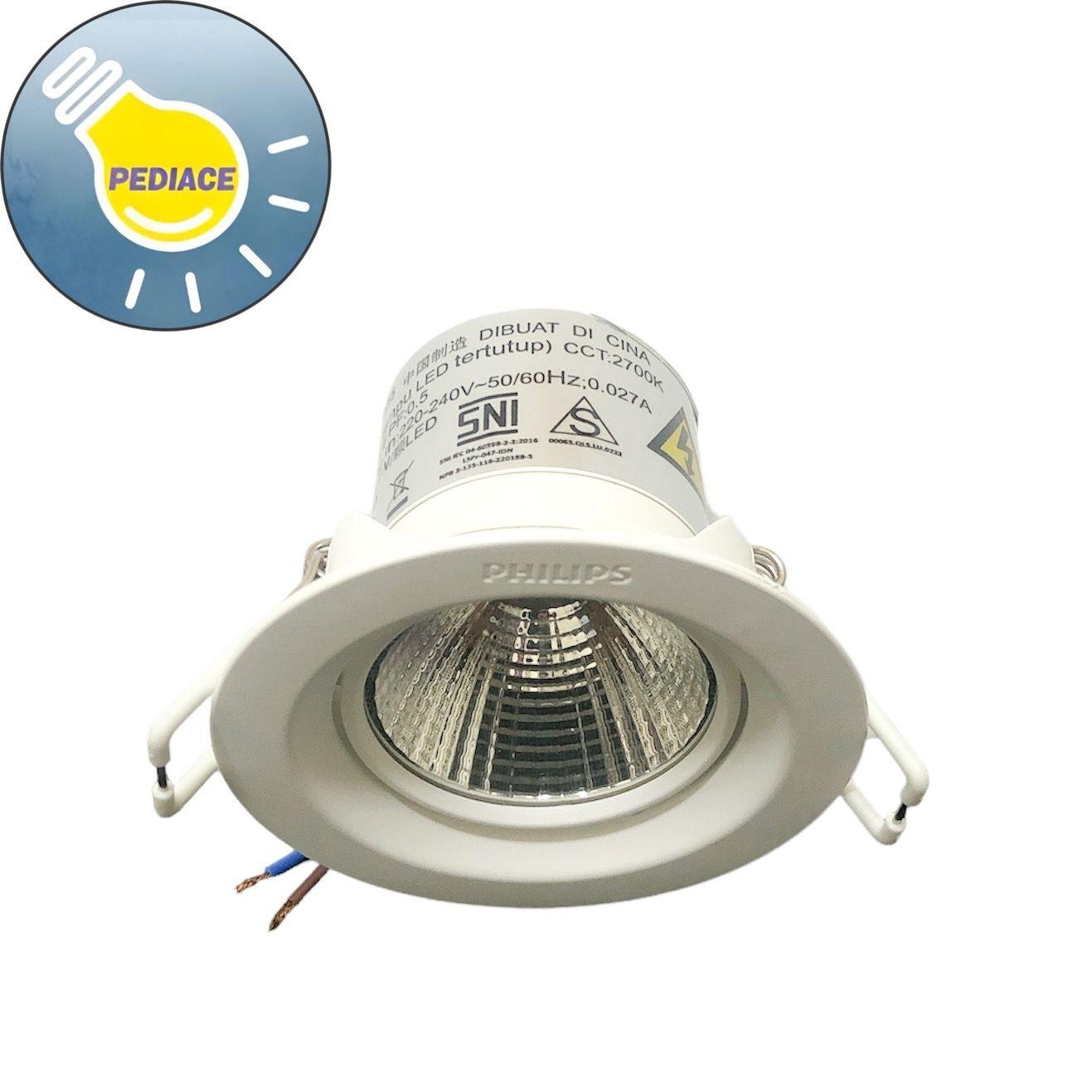 Lampu Downlight LED Spotlight 3W PHILIPS Recessed Spot Kyanite 2700K - Image 3