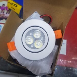 Lampu Downlight LED SpotLight 3W SMD 3mata Hanlite Cahaya Putih