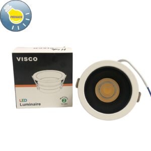 Lampu Downlight Inbow 7 Watt VISCO RoHs Hitam HL-660 Natural 4000K