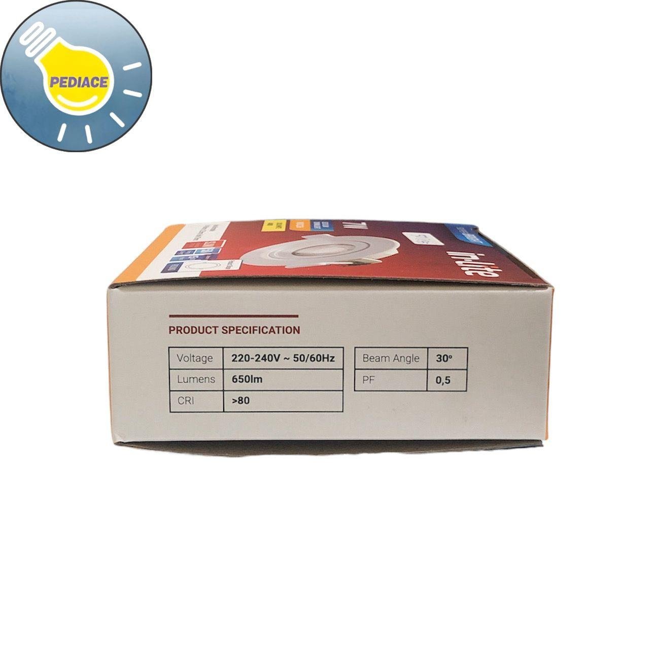 Lampu Slim Downlight 7 WATT Inbow INLITE INDC236 - Semu 4000K - Image 5