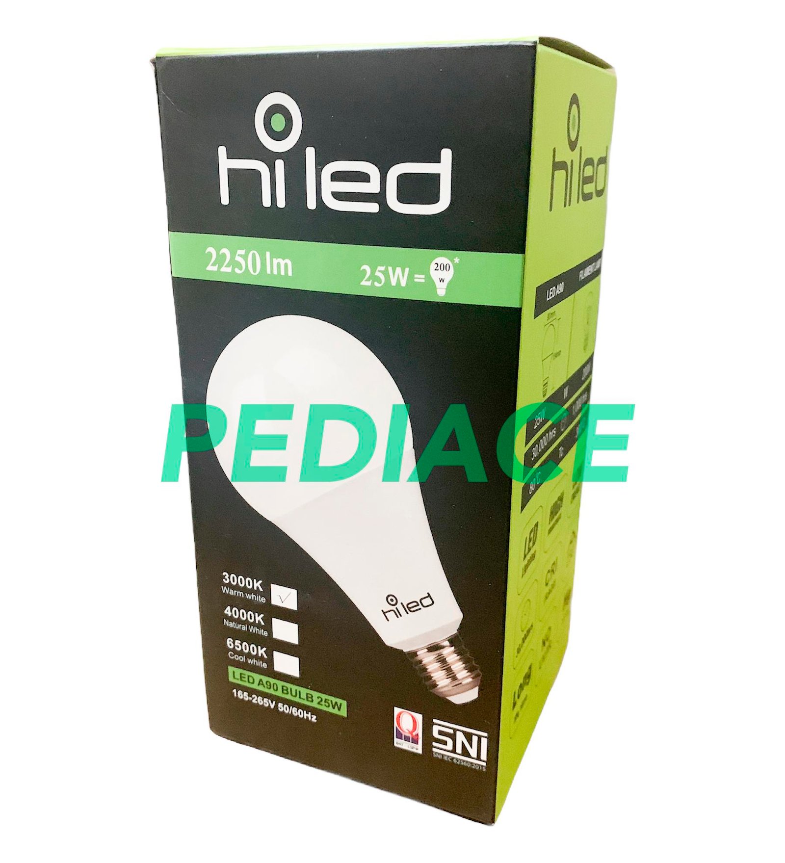 Lampu Bohlam LED Hiled Bulb 25W 25 Watt Warm White 3000K E27 2250lm