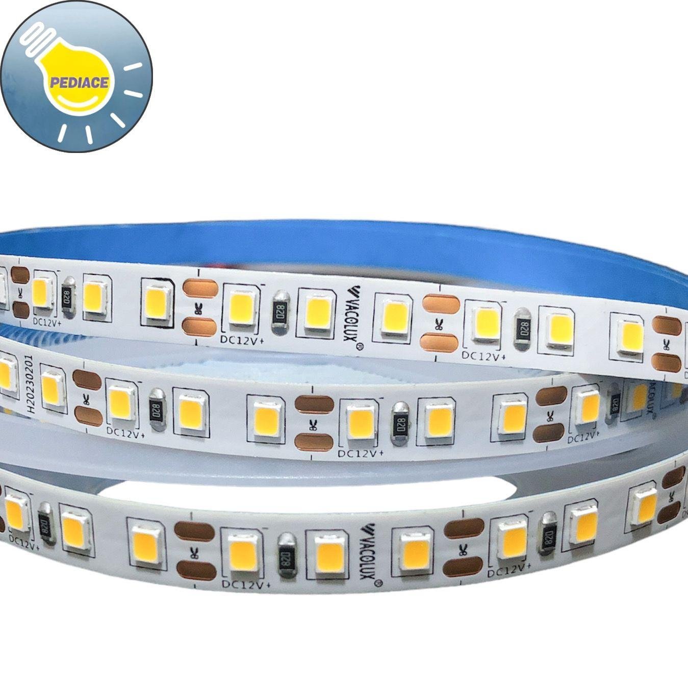 VACOLUX Lampu LED Strip DC12V 2835 Warm White 3000K 600LEDS 5M IP20 - Image 2