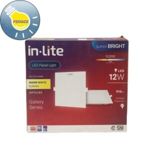 Lampu LED Panel Light Kotak 12W Inlite Inbow SNI - WARM WHITE 3000K