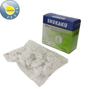 Klem Kabel Paku Beton Ukuran 9mm SHUKAKU Tahan Karat (50 Pieces)