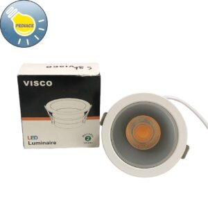 Lampu Downlight Inbow 7 Watt VISCO RoHs Silver HL-660 Kuning 3000K