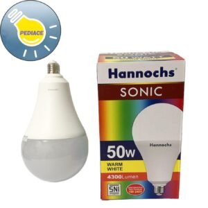Lampu LED 50 Watt E27 Hannochs Sonic 50W Cahaya Kuning SNI