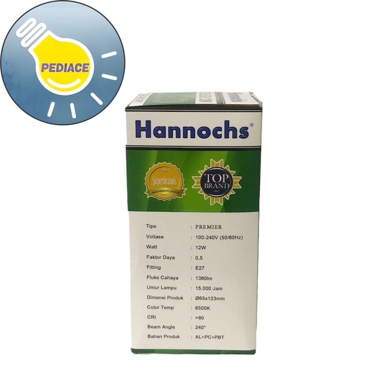 Lampu LED 12 Watt E27 Hannochs PREMIER 12W Cahaya Putih SNI - Image 3
