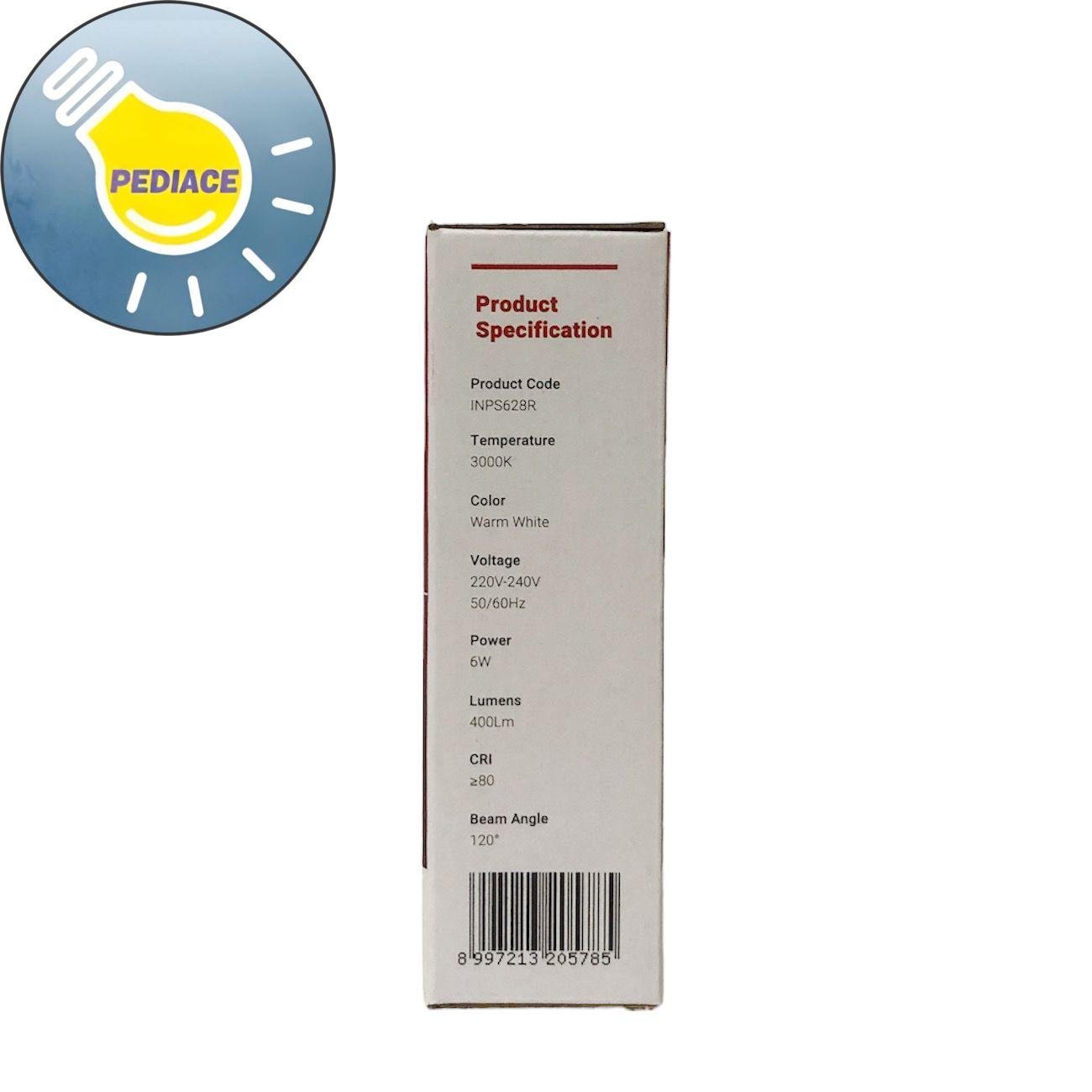 Lampu LED Panel Light Bulat 6 Watt Inlite Inbow SNI - WARM WHITE 3000K - Image 4