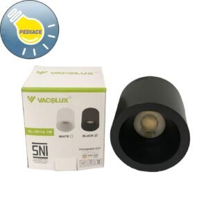 Lampu LED Spotlight 7W VACOLUX VL-1811A Changeable CCT - Body Hitam