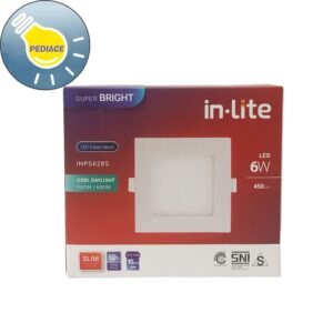 Lampu LED Panel Light Kotak 6Watt Inlite Inbow SNI COOL DAYLIGHT 6500K