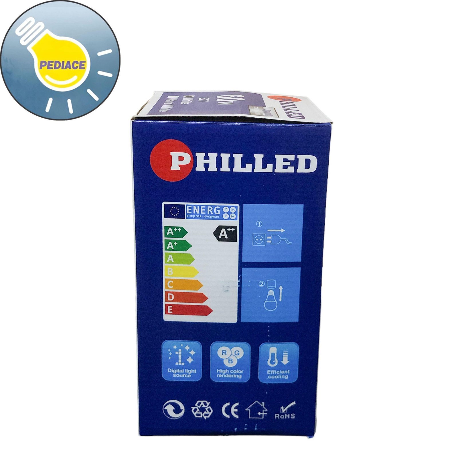 Lampu Bohlam LED 60W 60 Watt PHILLED Bulb Capsule E27 Cahaya Putih - Image 4