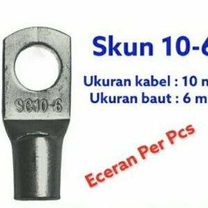 Skun Ring Kabel 10mm Lubang Baut 6mm Tipe SC