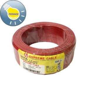 Kabel Tunggal Kawat NYA 1.5mm SUPREME Warna Merah 1 Roll 100M