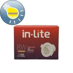 LAMPU LED SPOTLIGHT MINI DOWNLIGHT INLITE 8 WATT INDC232 Kuning 3000K