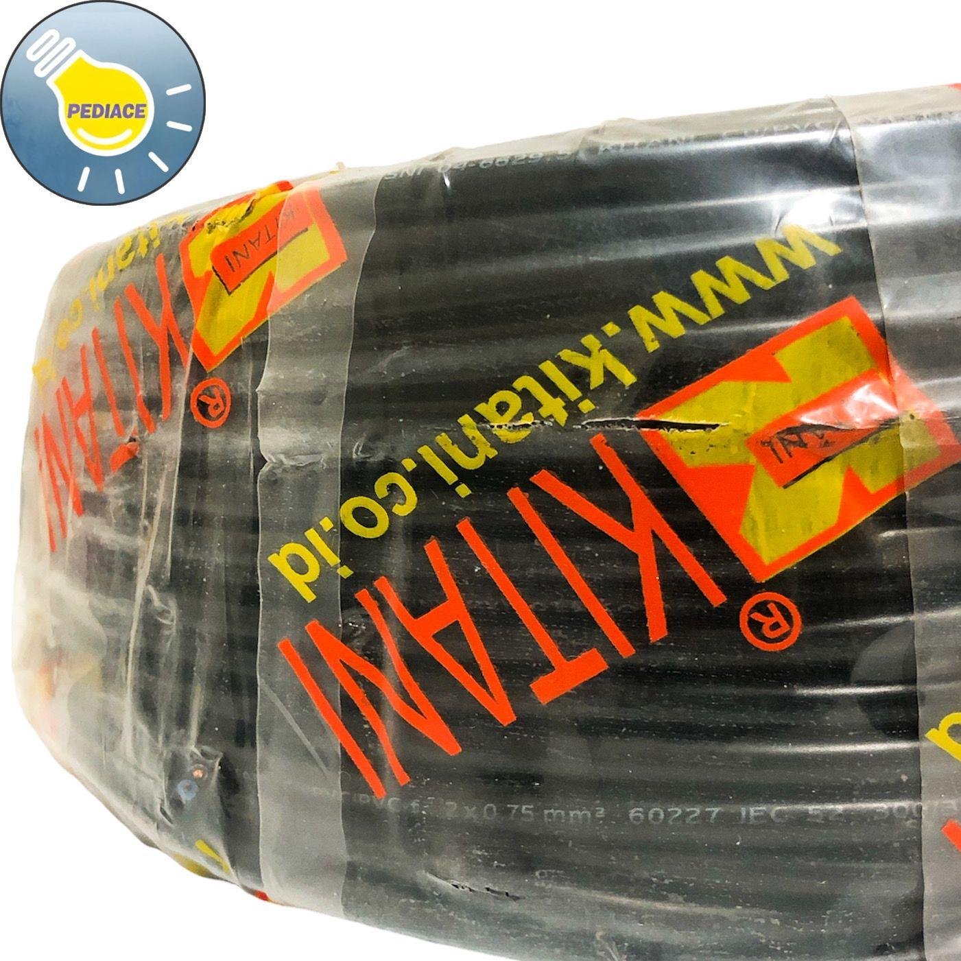 Kabel Listrik 2x0.75 Flexible Serabut NYLHYO HITAM KITANI SNI 100Meter - Image 3