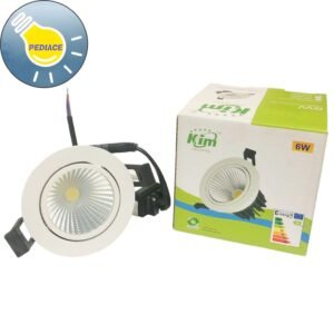 Lampu Plafon LED Downlight 6W KIM COB 6 Watt Inbow Cahaya Putih 6500K