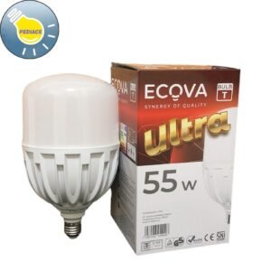 Lampu LED Bohlam 55W E27 ECOVA 55 Watt Cahaya Putih 6500K 6600lm