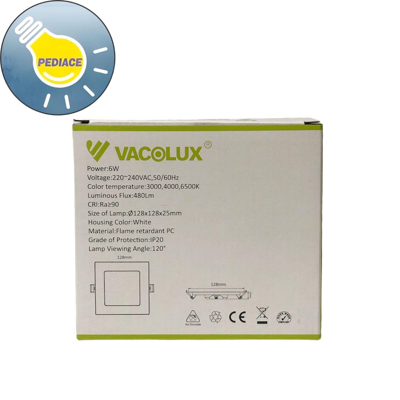 Lampu LED Panel Light 6W VACOLUX Kotak Tanam / Inbow Changeable CCT - Image 5