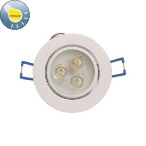 Lampu Downlight LED 3W 3 Mata SUPERLED Inbow Body Putih - 6500K Putih