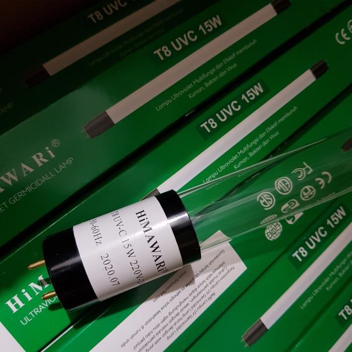 Lampu UV UVC T8 15W 43cm HIMAWARI Germicidal sterilizer kuman Virus