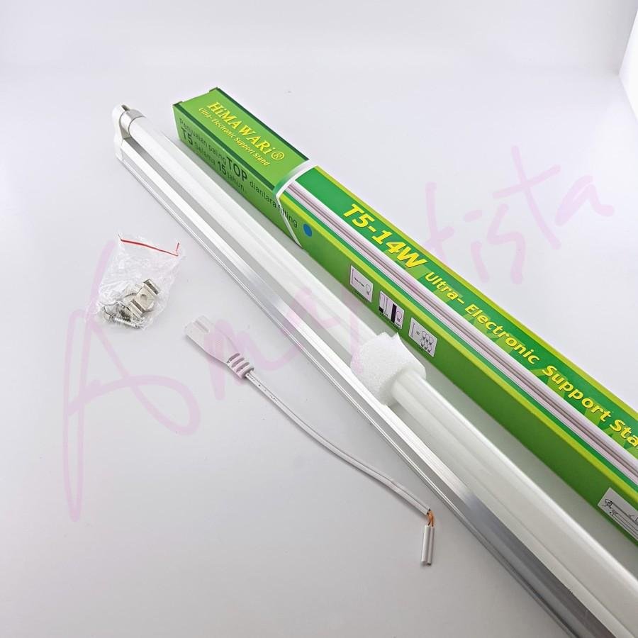 Lampu T5 Himawari 14watt Natural 4000K 220V Set Komplit Siap Pakai SNI
