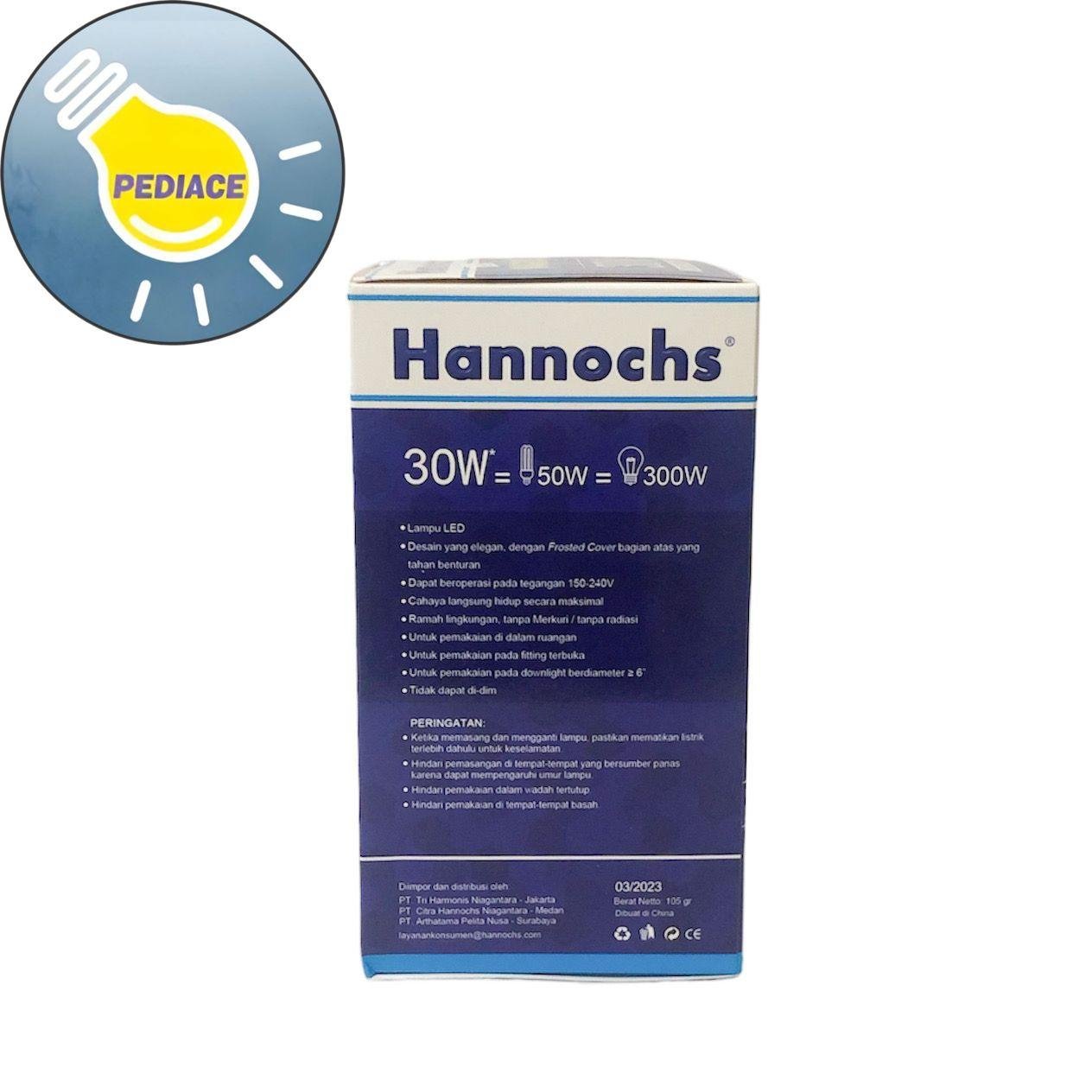 Lampu LED 30 Watt E27 Hannochs VARIO 30W Cahaya Putih SNI - Image 4