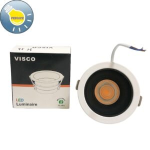 Lampu Downlight Inbow 7 Watt VISCO RoHs Hitam HL-660 Kuning 3000K