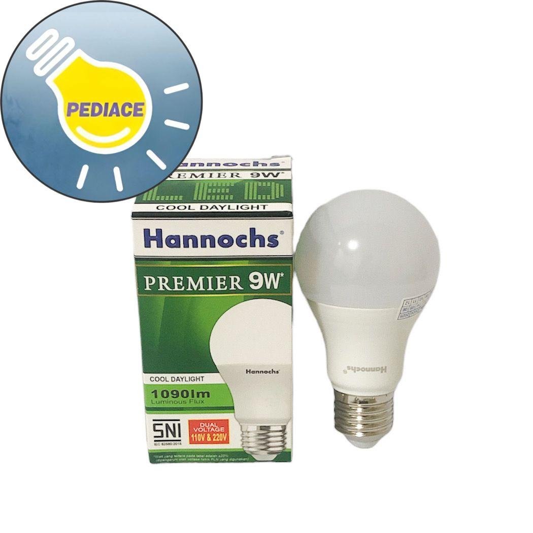 Lampu LED 9 Watt E27 Hannochs PREMIER 9W Cahaya Putih SNI