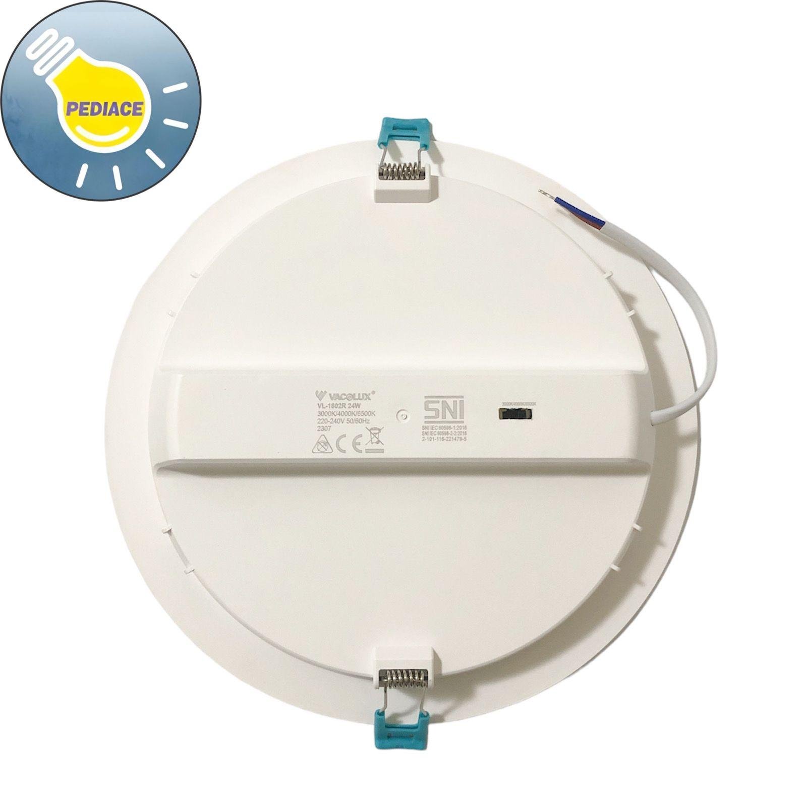 Lampu LED Downlight 24W VACOLUX VL-1802R Bulat Inbow - Changeable CCT - Image 3