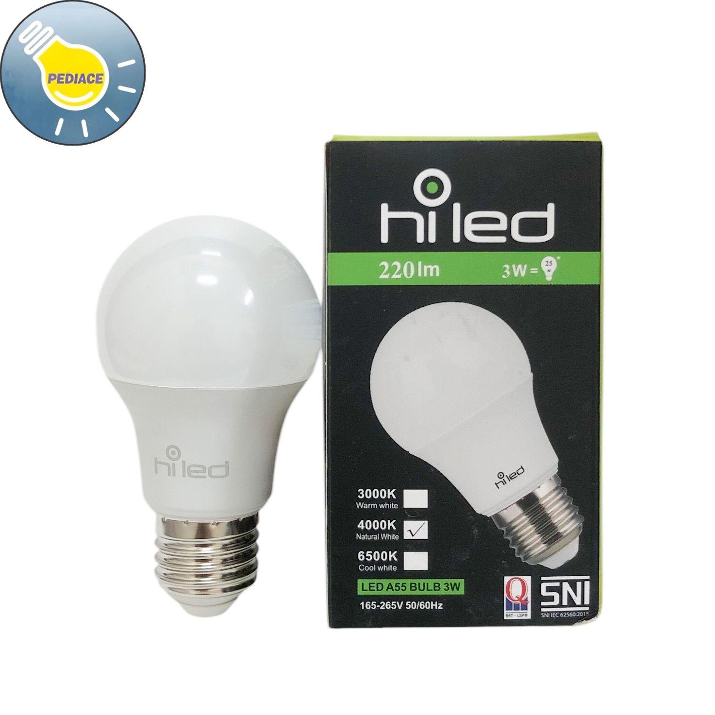 Lampu Bohlam LED Hiled Bulb 3W 3 Watt Natural White 4000K E27 220lm - Image 6