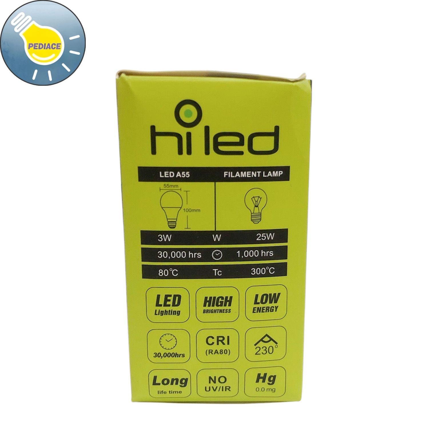 Lampu Bohlam LED Hiled Bulb 3W 3 Watt Natural White 4000K E27 220lm - Image 8