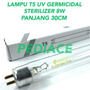 Lampu T5 UV Germicidal Sterilizer 8 Watt Filter Air / Kuman EVACO 31cm