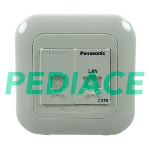 Socket Telepon RJ11 Panasonic WEJ2164 - Socket LAN RJ45 CAT6 WEJ24886