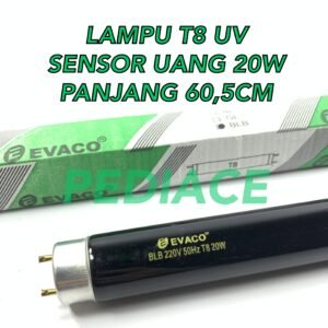 Lampu T8 Uang UV EVACO 20W Lampu Uang 20 watt Ultraviolet 60.5cm