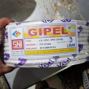 Kabel NYM 2x1.5 isi Kawat SNI LMK KAN 50 Yard Full GIPEL