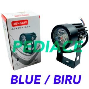 Lampu Spotlight Sorot LED 3W 220V Warna BIRU Indoor Outdoor Waterproof