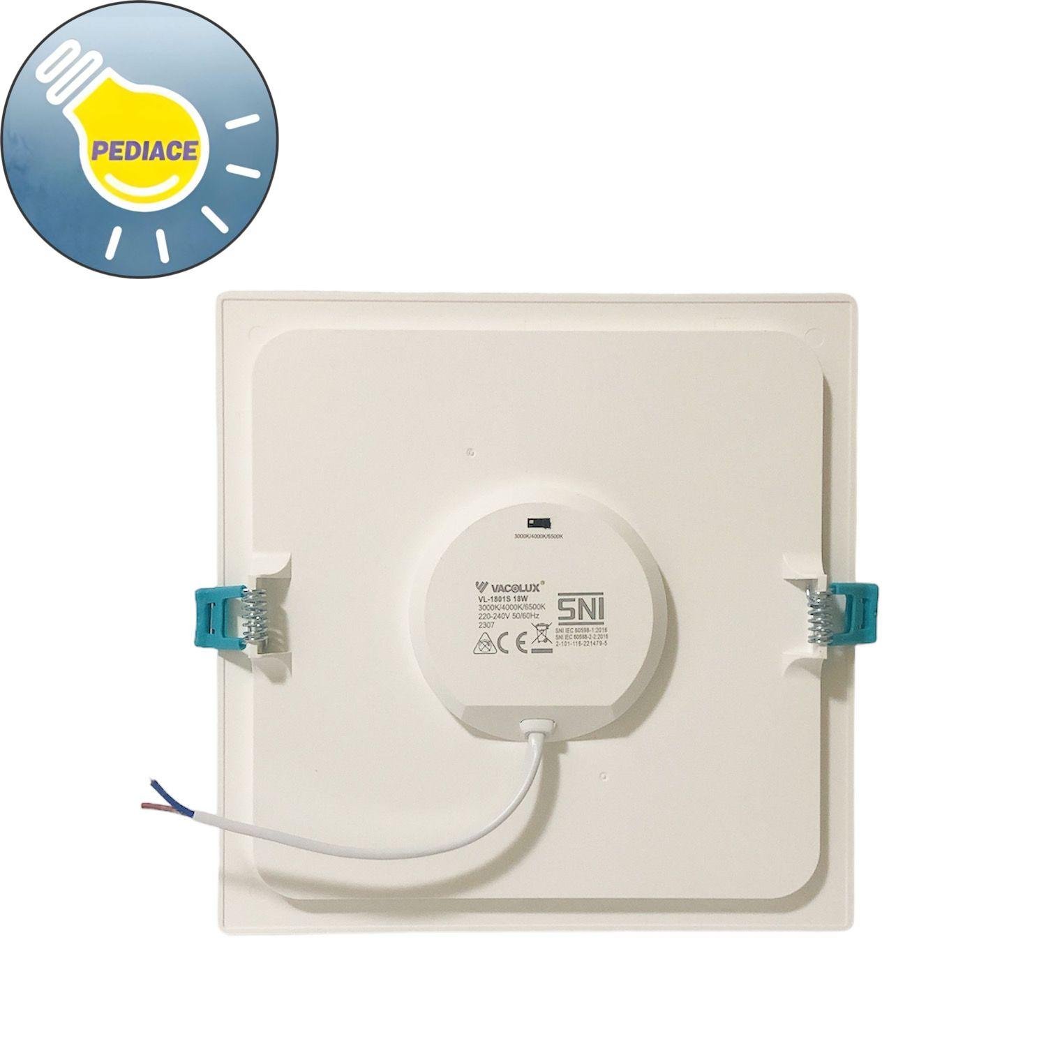 Lampu LED Panel Light 18W VACOLUX Kotak Tanam / Inbow Changeable CCT - Image 3