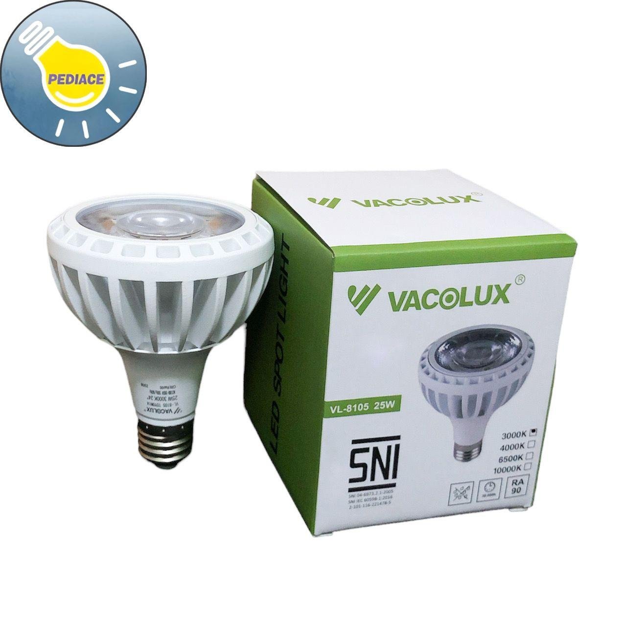 Lampu LED Spotlight PAR30 25W E27 VACOLUX VL-8105 Kuning 3000K SNI