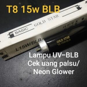 Lampu T8 Uang UV GOLD STAR 15W Lampu Uang 15 watt Ultraviolet 45cm