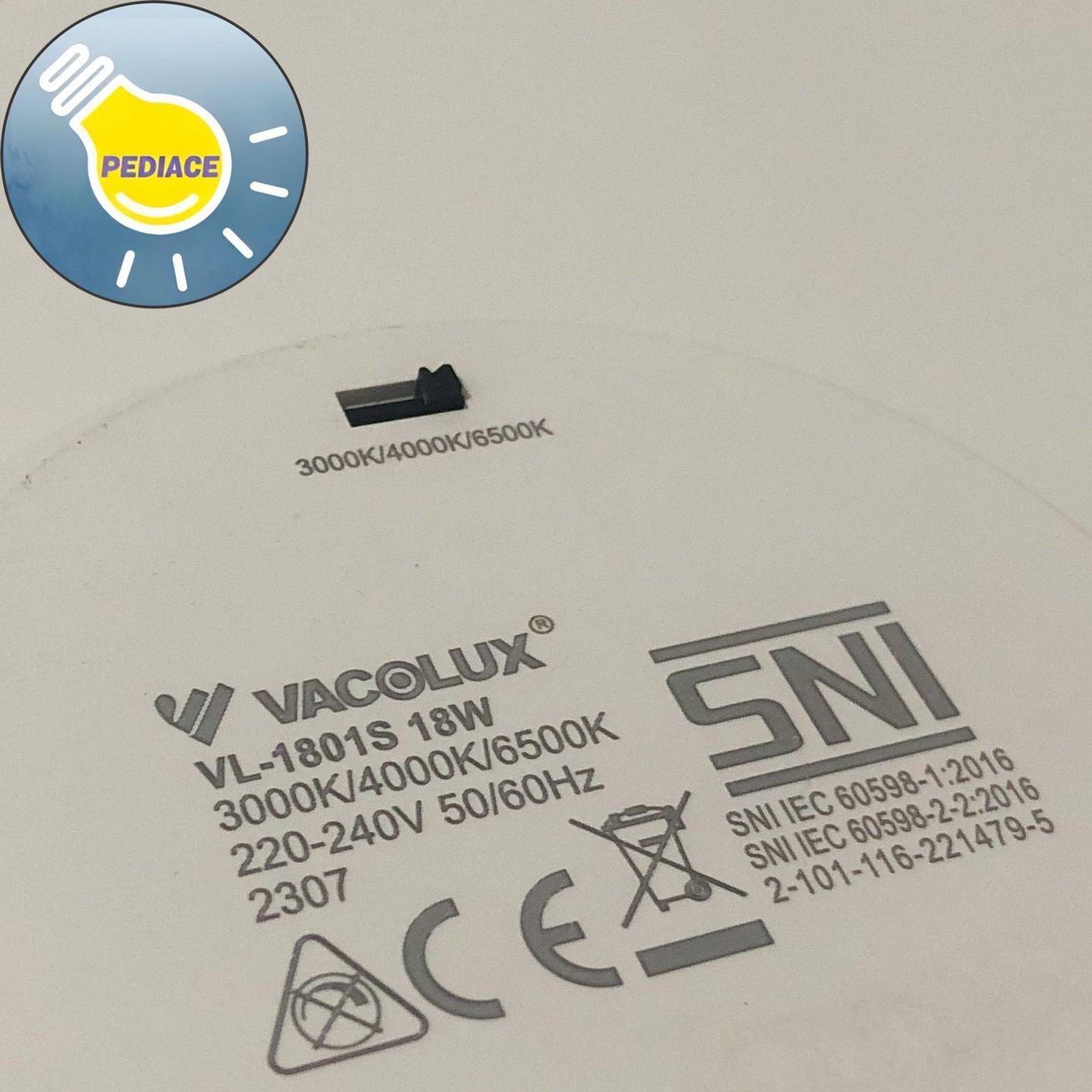 Lampu LED Panel Light 18W VACOLUX Kotak Tanam / Inbow Changeable CCT - Image 4