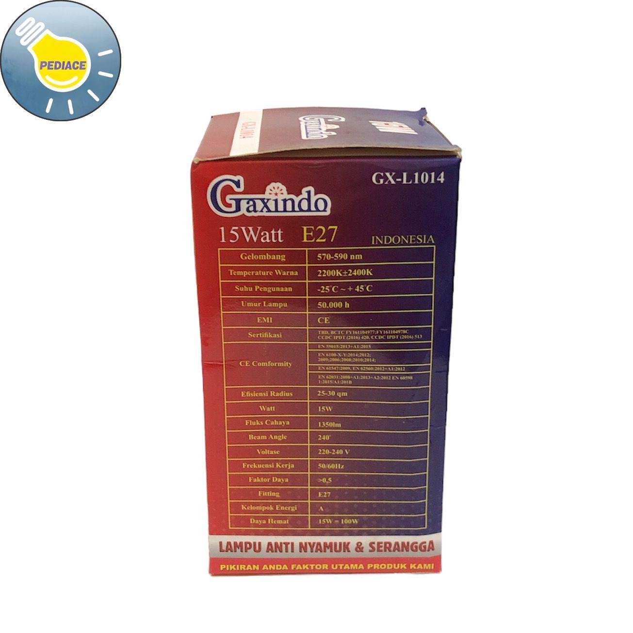 Lampu LED Anti Nyamuk & Serangga 15W GAXINDO GX-L1014 E27 Anti Mosquito LED Bulb 15 Watt Pengusir Nyamuk - Image 4